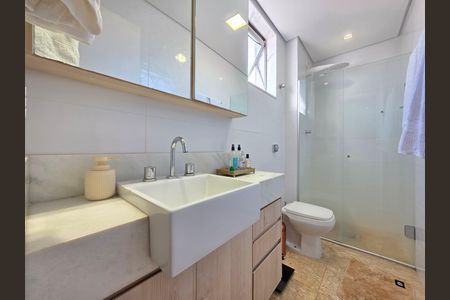Banheiro da Suíte de apartamento à venda com 3 quartos, 100m² em Gutierrez, Belo Horizonte