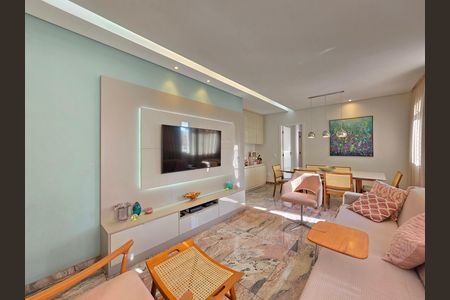 Sala  de apartamento à venda com 3 quartos, 100m² em Gutierrez, Belo Horizonte
