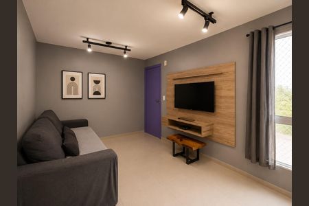 Sala / Cozinha de apartamento à venda com 2 quartos, 40m² em São José, Canoas