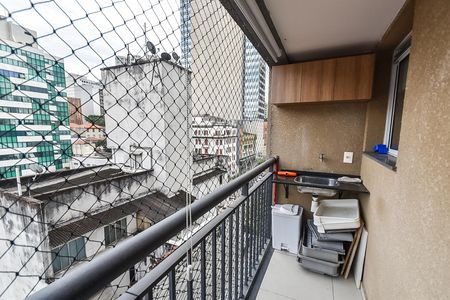Varanda de kitnet/studio à venda com 1 quarto, 30m² em Liberdade, São Paulo