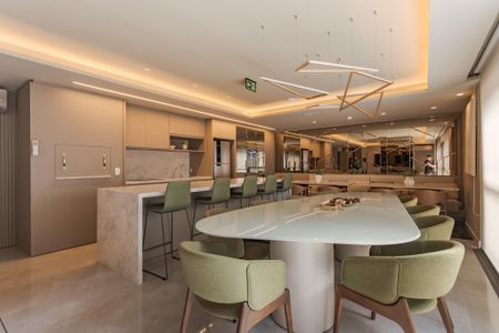 Studio para alugar com 43m², 1 quarto e 1 vaga Studio para alugar com 43m², 1 quarto e 1 vagaÁrea comum - Salão de festas