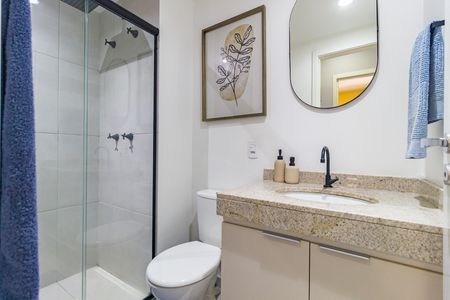 Apartamento à venda com 57m², 2 quartos e 1 vaga Apartamento à venda com 57m², 2 quartos e 1 vagaBanheiro - Social