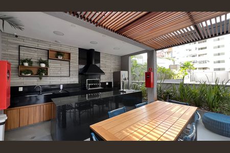 Studio à venda com 30m², 1 quarto e sem vagaChurrasqueira