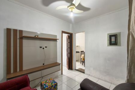 Sala de apartamento para alugar com 1 quarto, 50m² em Boqueirão, Praia Grande