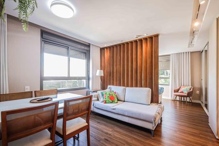 Sala de apartamento à venda com 1 quarto, 44m² em Petrópolis, Porto Alegre