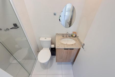 Banheiro da Suíte de apartamento para alugar com 1 quarto, 46m² em Ipiranga, São Paulo