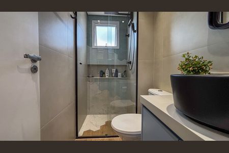 Banheiro de apartamento à venda com 2 quartos, 44m² em Centro, Diadema