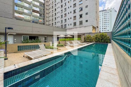 Piscina de kitnet/studio para alugar com 1 quarto, 22m² em Sé, São Paulo