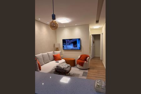 Sala de apartamento à venda com 2 quartos, 70m² em Olímpico, São Caetano do Sul