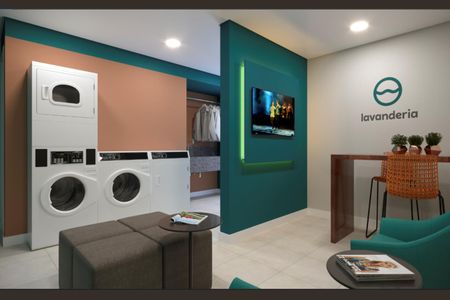 Apartamento para alugar com 35m², 2 quartos e sem vagaLavanderia