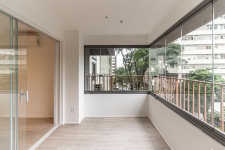 Varanda da Sala de apartamento para alugar com 2 quartos, 60m² em Higienópolis, São Paulo