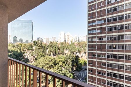 Vista da Sala de apartamento para alugar com 1 quarto, 32m² em Higienópolis, São Paulo