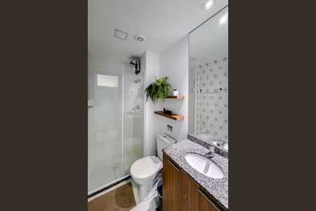 Banheiro de kitnet/studio à venda com 1 quarto, 22m² em Liberdade, São Paulo