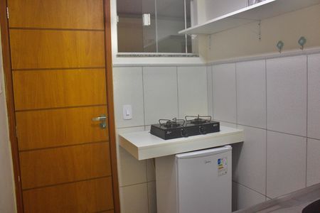 Cozinha de kitnet/studio para alugar com 1 quarto, 18m² em Duarte Silveira, Petrópolis