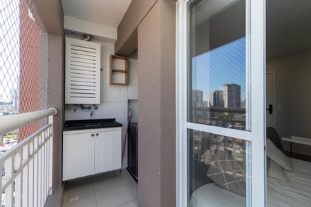 Varanda da Sala de apartamento para alugar com 1 quarto, 32m² em Parque da Vila Prudente, São Paulo