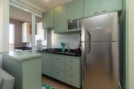 Cozinha de apartamento para alugar com 1 quarto, 32m² em Parque da Vila Prudente, São Paulo