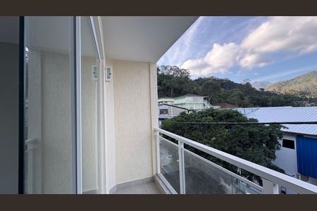 Varanda do Quarto de apartamento para alugar com 1 quarto, 50m² em Duarte Silveira, Petrópolis