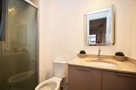 Studio para alugar com 25m², 1 quarto e sem vaga Studio para alugar com 25m², 1 quarto e sem vagabanheiro Suite