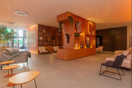 Studio para alugar com 22m², 1 quarto e sem vaga Studio para alugar com 22m², 1 quarto e sem vagaÁrea comum - Hall Social