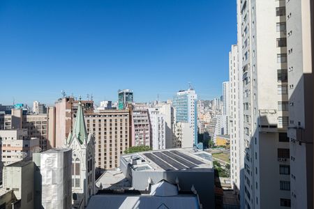 Vista da Varanda do Quarto de kitnet/studio à venda com 1 quarto, 22m² em Consolação, São Paulo
