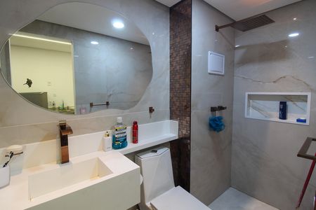 Banheiro de kitnet/studio à venda com 1 quarto, 29m² em Butantã, São Paulo