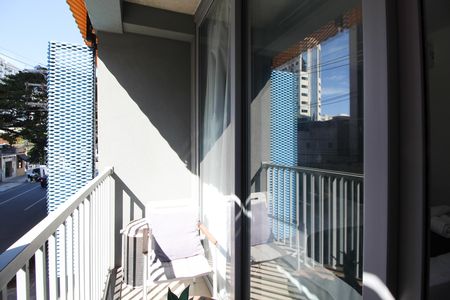 Varanda de kitnet/studio à venda com 1 quarto, 26m² em Moema, São Paulo
