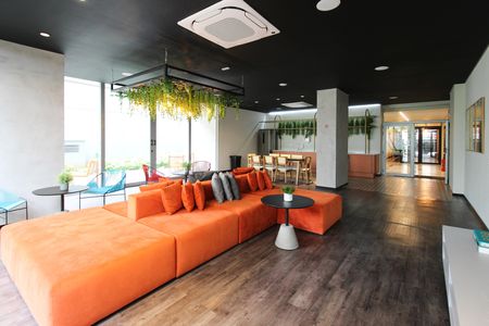 Studio para alugar com 26m², 1 quarto e sem vaga Studio para alugar com 26m², 1 quarto e sem vagaÁrea comum - Salão de festas