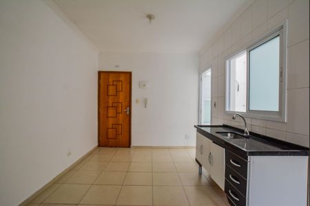 Sala/Cozinha de apartamento à venda com 2 quartos, 45m² em Jardim Alvorada, Santo André