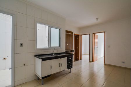 Sala/Cozinha de apartamento à venda com 2 quartos, 45m² em Jardim Alvorada, Santo André
