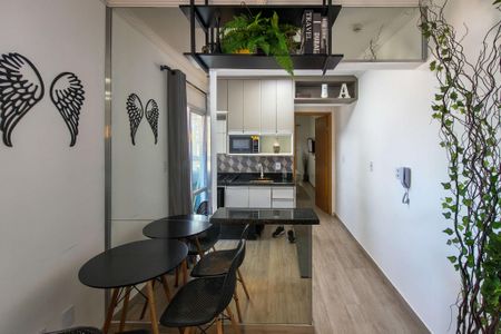 Cozinha  de apartamento para alugar com 1 quarto, 44m² em Boqueirão, Praia Grande
