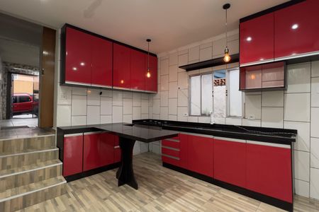 Cozinha de casa para alugar com 1 quarto, 65m² em Jardim Angelica, Guarulhos
