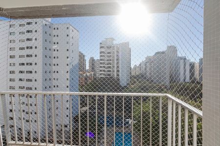 Varanda da Suíte de apartamento para alugar com 3 quartos, 140m² em Campo Belo, São Paulo