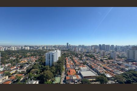 Vista da Sacada de kitnet/studio à venda com 1 quarto, 25m² em Santo Amaro, São Paulo