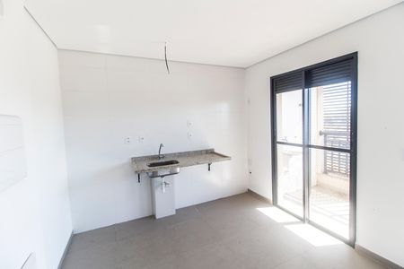 Cozinha de apartamento à venda com 1 quarto, 46m² em Empresarial 18 do Forte, Barueri