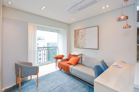 Sala de apartamento para alugar com 1 quarto, 76m² em Vila do Castelo, São Paulo
