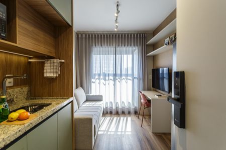 Sala de apartamento para alugar com 1 quarto, 25m² em Vila Nova Conceição, São Paulo