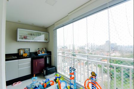 Varanda da Sala de apartamento à venda com 2 quartos, 62m² em Vila Leonor, Guarulhos