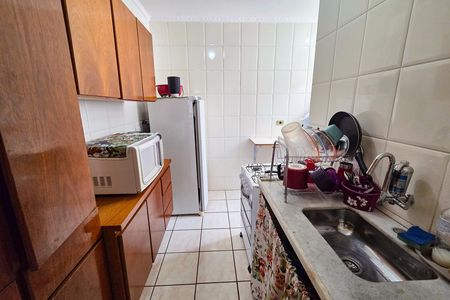 Cozinha de apartamento para alugar com 2 quartos, 42m² em Vila Antartica, Praia Grande