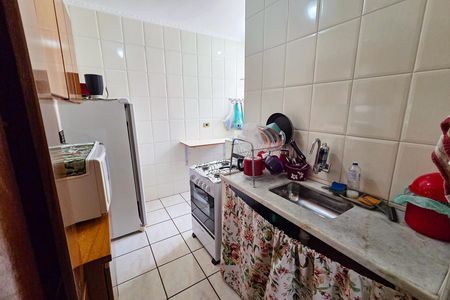 Cozinha de apartamento para alugar com 2 quartos, 42m² em Vila Antartica, Praia Grande