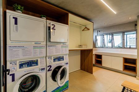 Studio à venda com 24m², 1 quarto e sem vaga Studio à venda com 24m², 1 quarto e sem vagaÁrea comum - Lavanderia