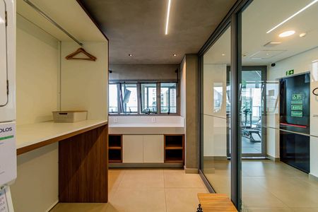 Studio à venda com 24m², 1 quarto e sem vaga Studio à venda com 24m², 1 quarto e sem vagaÁrea comum - Lavanderia
