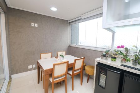 Varanda gourmet de apartamento à venda com 2 quartos, 72m² em Vila Curuçá, Santo André