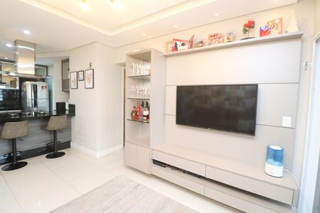 Sala de apartamento à venda com 2 quartos, 72m² em Vila Curuçá, Santo André