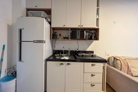 Detalhe da cozinha de apartamento para alugar com 1 quarto, 32m² em Vila Gumercindo, São Paulo