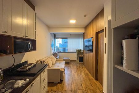 Cozinha/Sala de apartamento para alugar com 1 quarto, 32m² em Vila Gumercindo, São Paulo