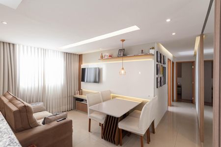 Sala de apartamento à venda com 2 quartos, 45m² em Castelo, Belo Horizonte