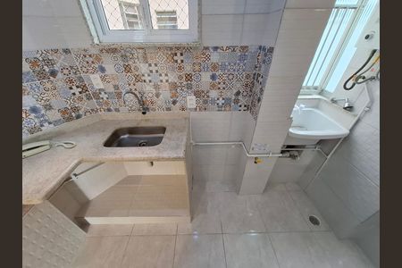 Cozinha e Área de Serviço  de apartamento para alugar com 1 quarto, 38m² em Glória, Rio de Janeiro
