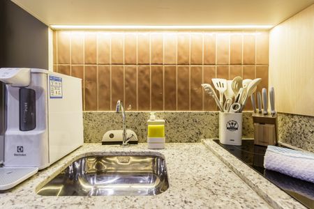 Studio à venda com 35m², 1 quarto e sem vagaCozinha