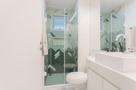 Banheiro de apartamento para alugar com 2 quartos, 70m² em Pinheiros, São Paulo