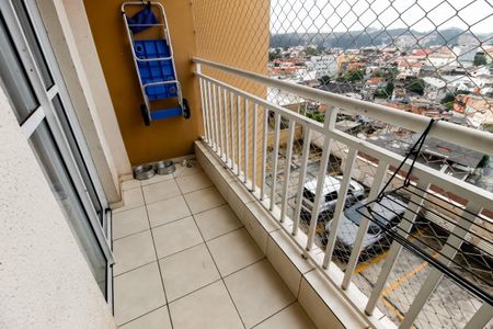 Varanda da Sala de apartamento para alugar com 2 quartos, 44m² em Jardim Record, Taboão da Serra